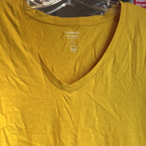 Yellow T-Shirt V-Neck - Picture 2 of 2